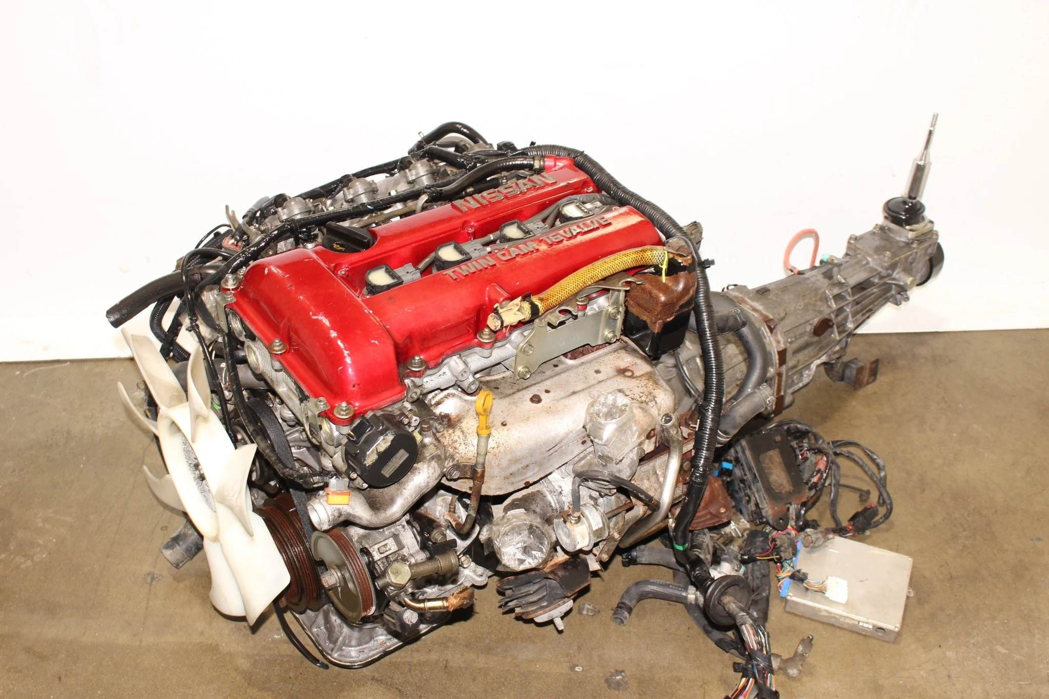 1989 1993 Nissan 240SX Silvia S13 2.0L Red Top Turbo Engine 5 Speed Transmission ECU JDM SR20DET JDM Motor - Image 3